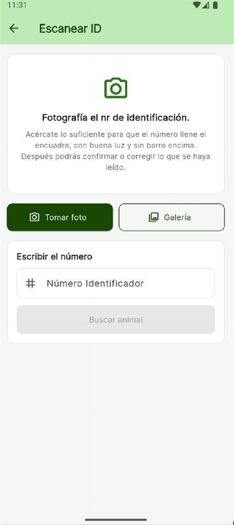 AgriTrace: lectura del número de identificación de un animal con la cámara