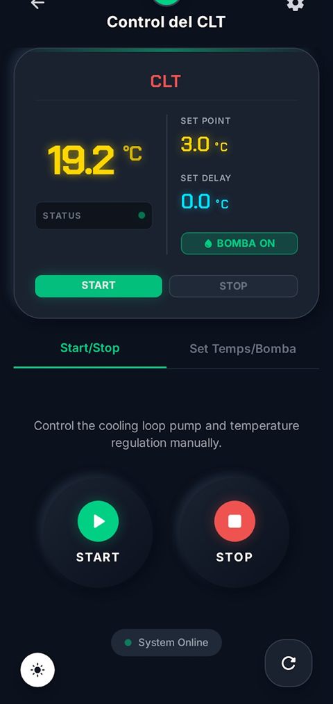 Brew-IoT: control del estanque de agua fría con temperatura, set point y bomba